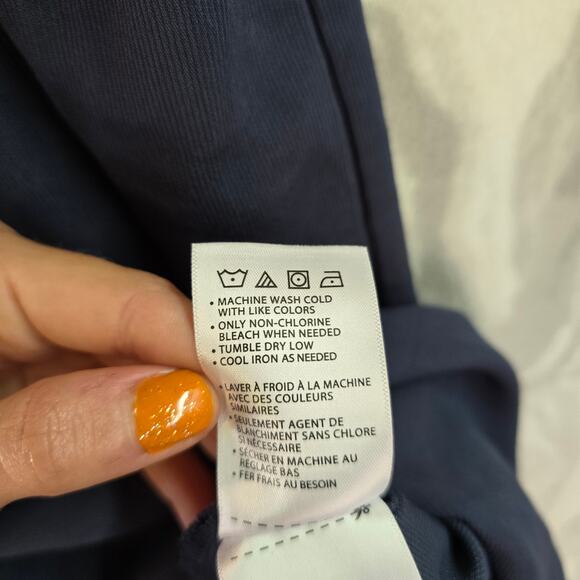 Oak Hill Men's Navy Blue Short Sleeve Button Up Big and Tall Size 3XL - Picture 9 of 10